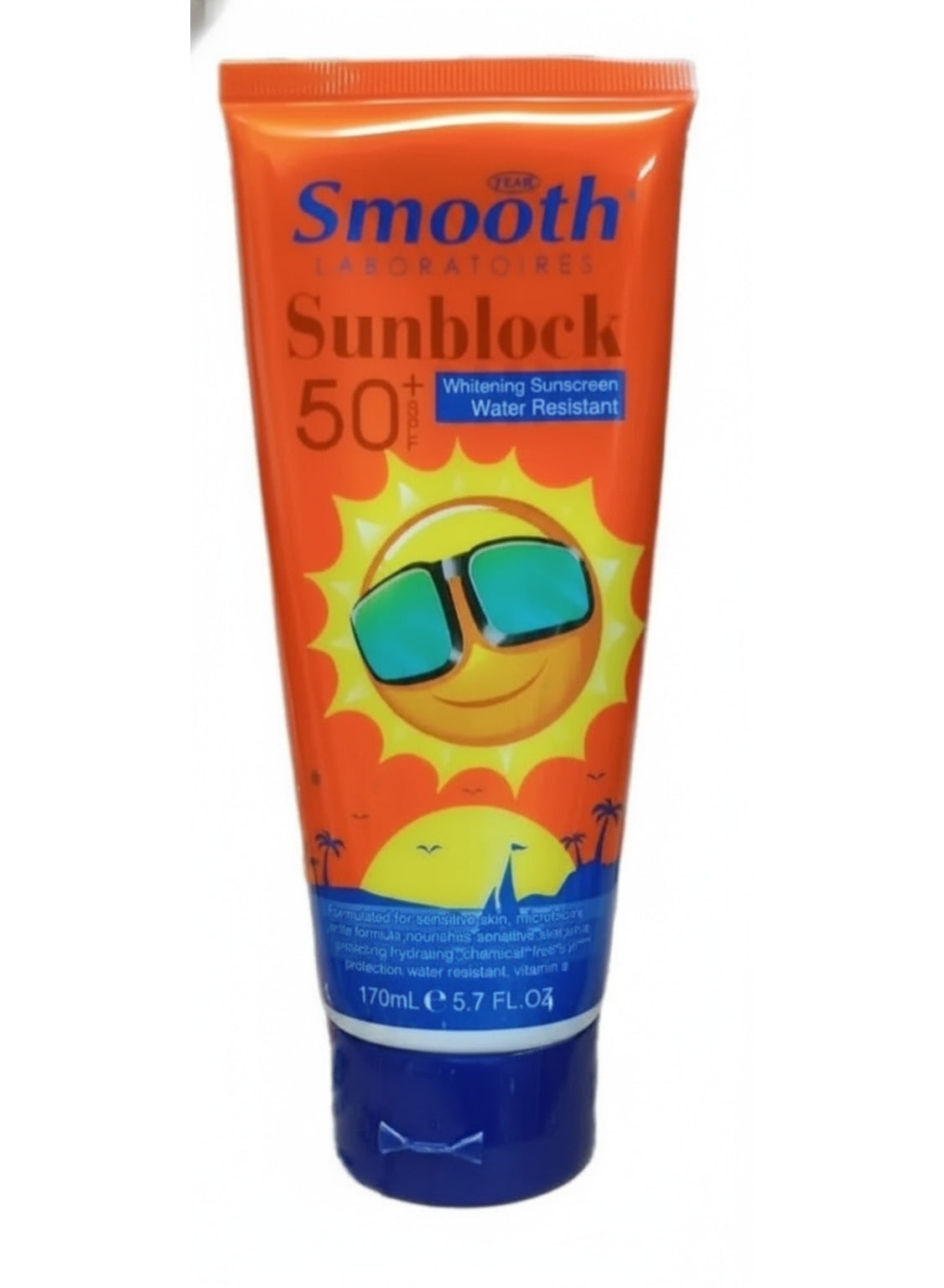 Smooth Sunblock Spf 50+ Whitening Sunscreen Water Resistant 170 ML